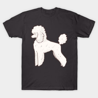 Cartoon poodle dog T-Shirt